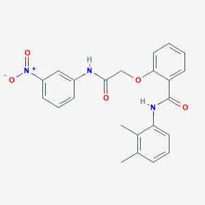 molecular formula C23H21N3O5 B3532130 N-(2,3-dimethylphenyl)-2-{2-[(3-nitrophenyl)amino]-2-oxoethoxy}benzamide 
