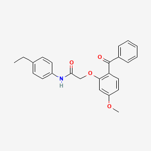 2-(2-benzoyl-5-methoxyphenoxy)-N-(4-ethylphenyl)acetamide