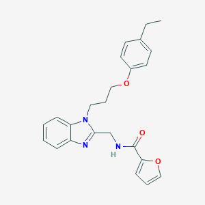 N-({1-[3-(4-ethylphenoxy)propyl]benzimidazol-2-yl}methyl)-2-furylcarboxamide