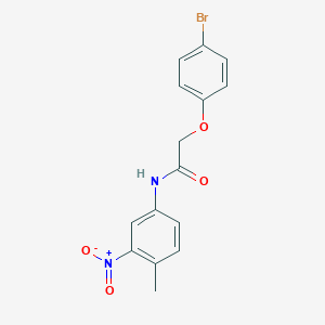 molecular formula C15H13BrN2O4 B3532214 2-(4-bromophenoxy)-N-(4-methyl-3-nitrophenyl)acetamide 