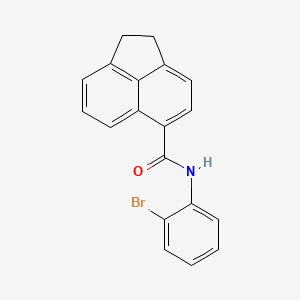 molecular formula C19H14BrNO B3532218 N-(2-bromophenyl)-1,2-dihydro-5-acenaphthylenecarboxamide 