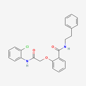 2-{2-[(2-chlorophenyl)amino]-2-oxoethoxy}-N-(2-phenylethyl)benzamide