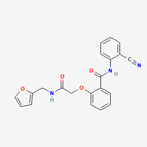 N-(2-cyanophenyl)-2-{2-[(2-furylmethyl)amino]-2-oxoethoxy}benzamide