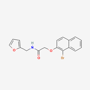 2-[(1-bromo-2-naphthyl)oxy]-N-(2-furylmethyl)acetamide