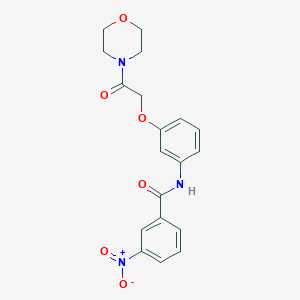 N-{3-[2-(4-morpholinyl)-2-oxoethoxy]phenyl}-3-nitrobenzamide