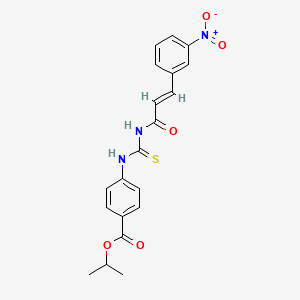 isopropyl 4-[({[3-(3-nitrophenyl)acryloyl]amino}carbonothioyl)amino]benzoate