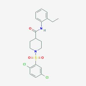 1-[(2,5-dichlorophenyl)sulfonyl]-N-(2-ethylphenyl)-4-piperidinecarboxamide