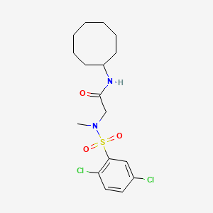 N~1~-cyclooctyl-N~2~-[(2,5-dichlorophenyl)sulfonyl]-N~2~-methylglycinamide