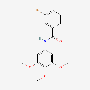 molecular formula C16H16BrNO4 B3532391 3-bromo-N-(3,4,5-trimethoxyphenyl)benzamide 