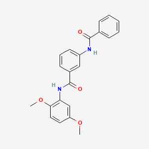 molecular formula C22H20N2O4 B3532460 3-(benzoylamino)-N-(2,5-dimethoxyphenyl)benzamide 