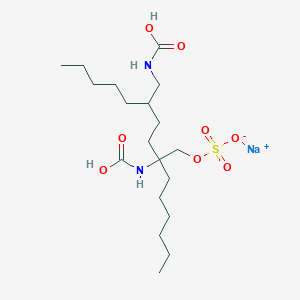 molecular formula C19H37N2NaO8S B035325 1,2-Bis(heptanylcarbamoyl)glycerol 3-sulfate CAS No. 101653-96-7