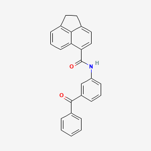 molecular formula C26H19NO2 B3532518 N-(3-benzoylphenyl)-1,2-dihydro-5-acenaphthylenecarboxamide 