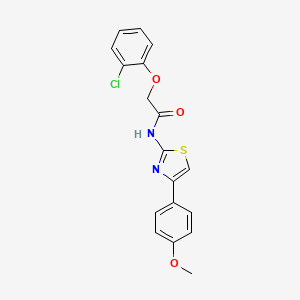 molecular formula C18H15ClN2O3S B3532602 2-(2-chlorophenoxy)-N-[4-(4-methoxyphenyl)-1,3-thiazol-2-yl]acetamide 