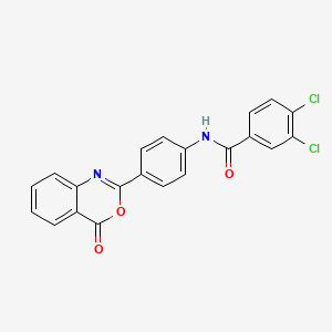 3,4-dichloro-N-[4-(4-oxo-4H-3,1-benzoxazin-2-yl)phenyl]benzamide