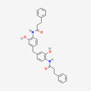 molecular formula C31H30N2O4 B3532633 N,N'-[methylenebis(2-hydroxy-4,1-phenylene)]bis(3-phenylpropanamide) 