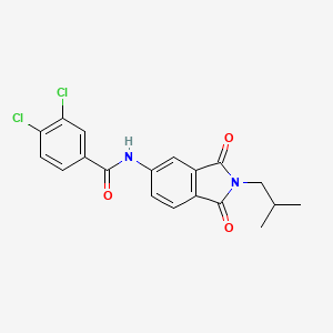 3,4-dichloro-N-(2-isobutyl-1,3-dioxo-2,3-dihydro-1H-isoindol-5-yl)benzamide