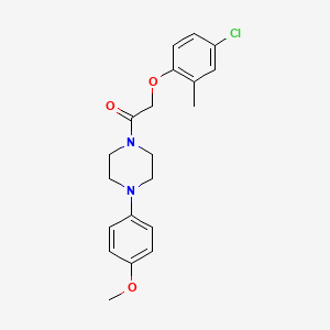 molecular formula C20H23ClN2O3 B3532648 1-[(4-chloro-2-methylphenoxy)acetyl]-4-(4-methoxyphenyl)piperazine 