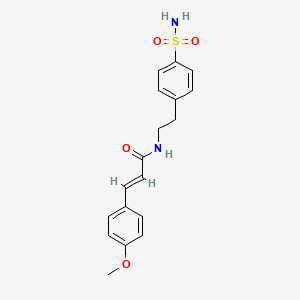 molecular formula C18H20N2O4S B3532652 N-{2-[4-(aminosulfonyl)phenyl]ethyl}-3-(4-methoxyphenyl)acrylamide 