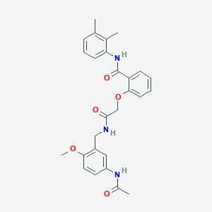 2-(2-{[5-(acetylamino)-2-methoxybenzyl]amino}-2-oxoethoxy)-N-(2,3-dimethylphenyl)benzamide