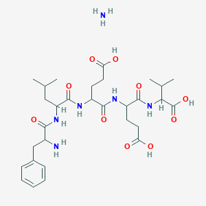 molecular formula C30H48N6O10 B035327 Ammonium phenylalanylleucyl-alpha-glutamyl-N-(1-carboxylato-2-methylpropyl)-alpha-glutamine CAS No. 104180-33-8