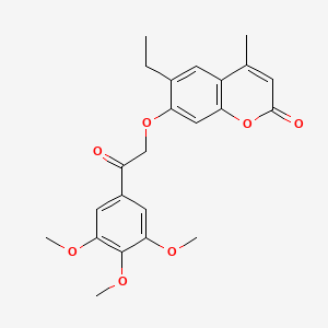 6-ethyl-4-methyl-7-[2-oxo-2-(3,4,5-trimethoxyphenyl)ethoxy]-2H-chromen-2-one