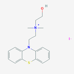 molecular formula C18H23IN2OS B035328 Dimethyl (2-hydroxyethyl)-(2-phenothiazin-10-ylethyl)ammonium iodide CAS No. 102571-28-8