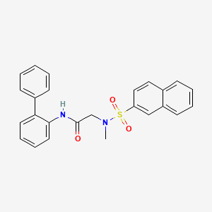 N~1~-2-biphenylyl-N~2~-methyl-N~2~-(2-naphthylsulfonyl)glycinamide