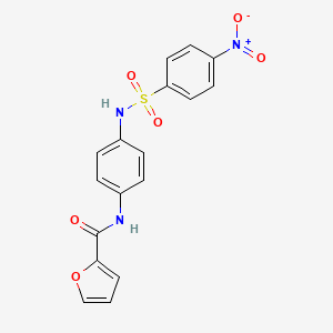 N-(4-{[(4-nitrophenyl)sulfonyl]amino}phenyl)-2-furamide