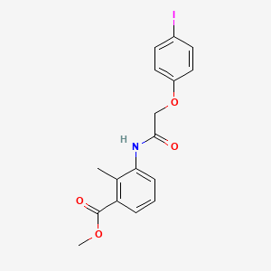 methyl 3-{[(4-iodophenoxy)acetyl]amino}-2-methylbenzoate