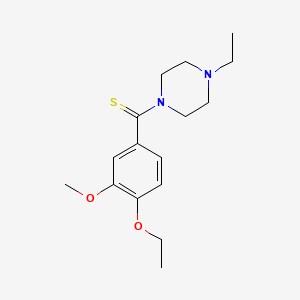 1-[(4-ethoxy-3-methoxyphenyl)carbonothioyl]-4-ethylpiperazine