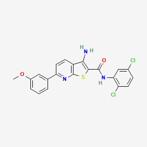 3-amino-N-(2,5-dichlorophenyl)-6-(3-methoxyphenyl)thieno[2,3-b]pyridine-2-carboxamide