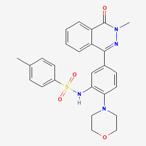 molecular formula C26H26N4O4S B3533047 4-methyl-N-[5-(3-methyl-4-oxo-3,4-dihydro-1-phthalazinyl)-2-(4-morpholinyl)phenyl]benzenesulfonamide 