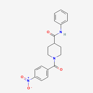 1-(4-nitrobenzoyl)-N-phenyl-4-piperidinecarboxamide