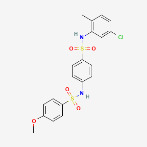 N-(4-{[(5-chloro-2-methylphenyl)amino]sulfonyl}phenyl)-4-methoxybenzenesulfonamide