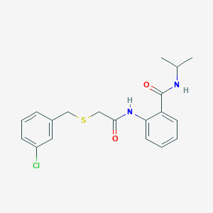 2-({[(3-chlorobenzyl)thio]acetyl}amino)-N-isopropylbenzamide