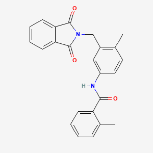 N-{3-[(1,3-dioxo-1,3-dihydro-2H-isoindol-2-yl)methyl]-4-methylphenyl}-2-methylbenzamide