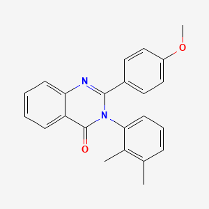 molecular formula C23H20N2O2 B3533230 3-(2,3-dimethylphenyl)-2-(4-methoxyphenyl)-4(3H)-quinazolinone 