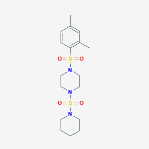 1-[(2,4-dimethylphenyl)sulfonyl]-4-(1-piperidinylsulfonyl)piperazine