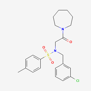 N-[2-(1-azepanyl)-2-oxoethyl]-N-(3-chlorobenzyl)-4-methylbenzenesulfonamide