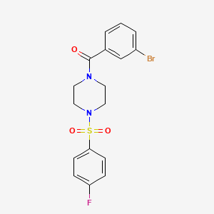 1-(3-bromobenzoyl)-4-[(4-fluorophenyl)sulfonyl]piperazine