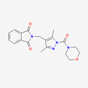 2-{[3,5-dimethyl-1-(4-morpholinylcarbonyl)-1H-pyrazol-4-yl]methyl}-1H-isoindole-1,3(2H)-dione