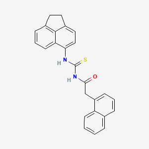 N-[(1,2-dihydro-5-acenaphthylenylamino)carbonothioyl]-2-(1-naphthyl)acetamide