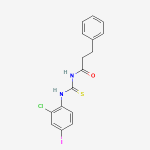 N-{[(2-chloro-4-iodophenyl)amino]carbonothioyl}-3-phenylpropanamide