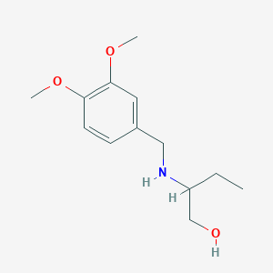 molecular formula C13H21NO3 B353354 2-[(3,4-二甲氧基苯基)甲基氨基]丁醇 CAS No. 845649-85-6