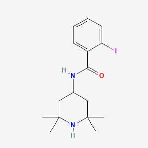 molecular formula C16H23IN2O B3533540 2-iodo-N-(2,2,6,6-tetramethyl-4-piperidinyl)benzamide 