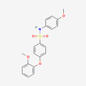 molecular formula C20H19NO5S B3533552 4-(2-methoxyphenoxy)-N-(4-methoxyphenyl)benzenesulfonamide 