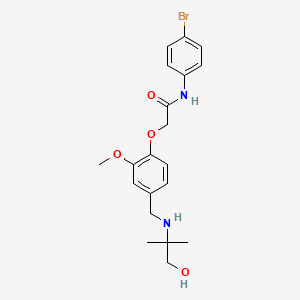 N-(4-bromophenyl)-2-(4-{[(2-hydroxy-1,1-dimethylethyl)amino]methyl}-2-methoxyphenoxy)acetamide