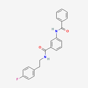 3-(benzoylamino)-N-[2-(4-fluorophenyl)ethyl]benzamide