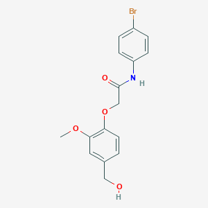 N-(4-bromophenyl)-2-[4-(hydroxymethyl)-2-methoxyphenoxy]acetamide