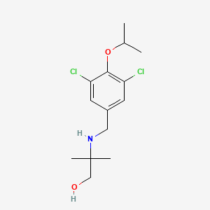 molecular formula C14H21Cl2NO2 B3533629 2-[(3,5-dichloro-4-isopropoxybenzyl)amino]-2-methyl-1-propanol 